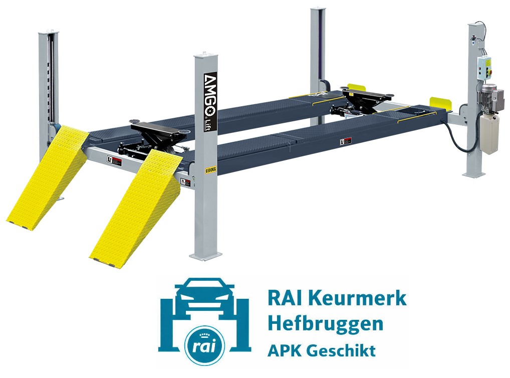 A465A 6.5T Uitlijnbrug Hefbrug APK Keuring